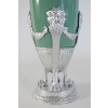 Vase, celadon, faïence, monté métal argenté à la feuille d’argent. XIXème siècle, époque Napoléon III | Biron Vase, celadon, faïence, monté métal argenté à la feuille d'argent. XIXème siècle, époque Napoléon III