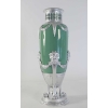 Vase, celadon, faïence, monté métal argenté à la feuille d’argent. XIXème siècle, époque Napoléon III | Biron Vase, celadon, faïence, monté métal argenté à la feuille d'argent. XIXème siècle, époque Napoléon III