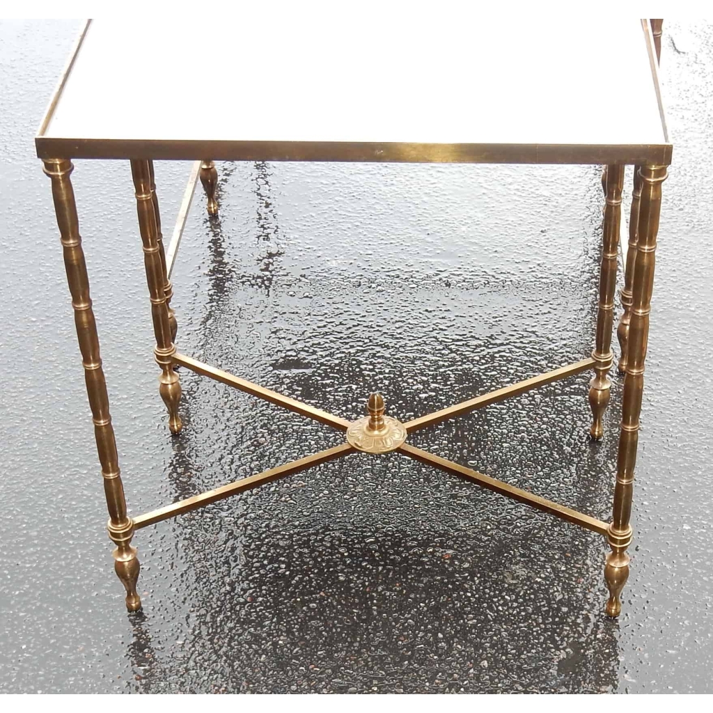 1950/70' Série de 3 Tables Gigognes Modèle Bambou Maison Bagués