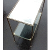 1950/70' Bout de Canapé en Bronze Modèle Bambou Maison Bagués