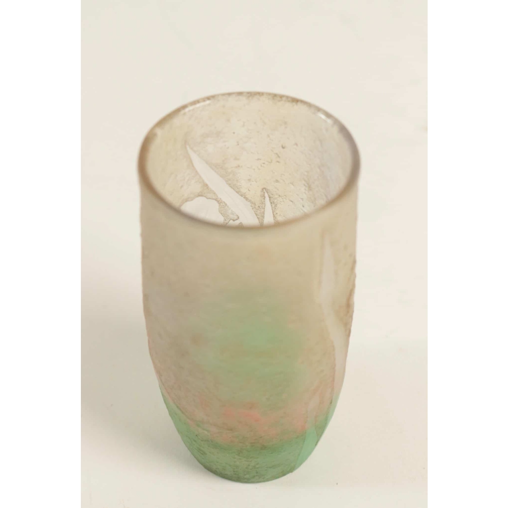 Daum Vase » Iris » | Biron Daum Vase" Iris"