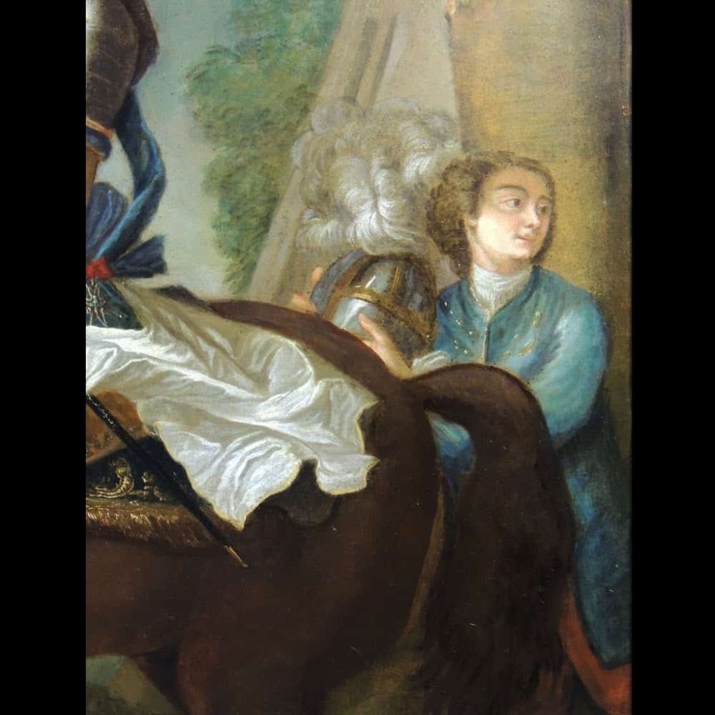 Portrait équestre de Louis XV vers 1730 – Atelier de Charles Parrocel | Biron Portrait équestre de Louis XV vers 1730 – Atelier de Charles Parrocel
