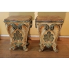 Paire de tabourets en bois sculpté formant jardinières du XIX ème siècle | Biron ||||