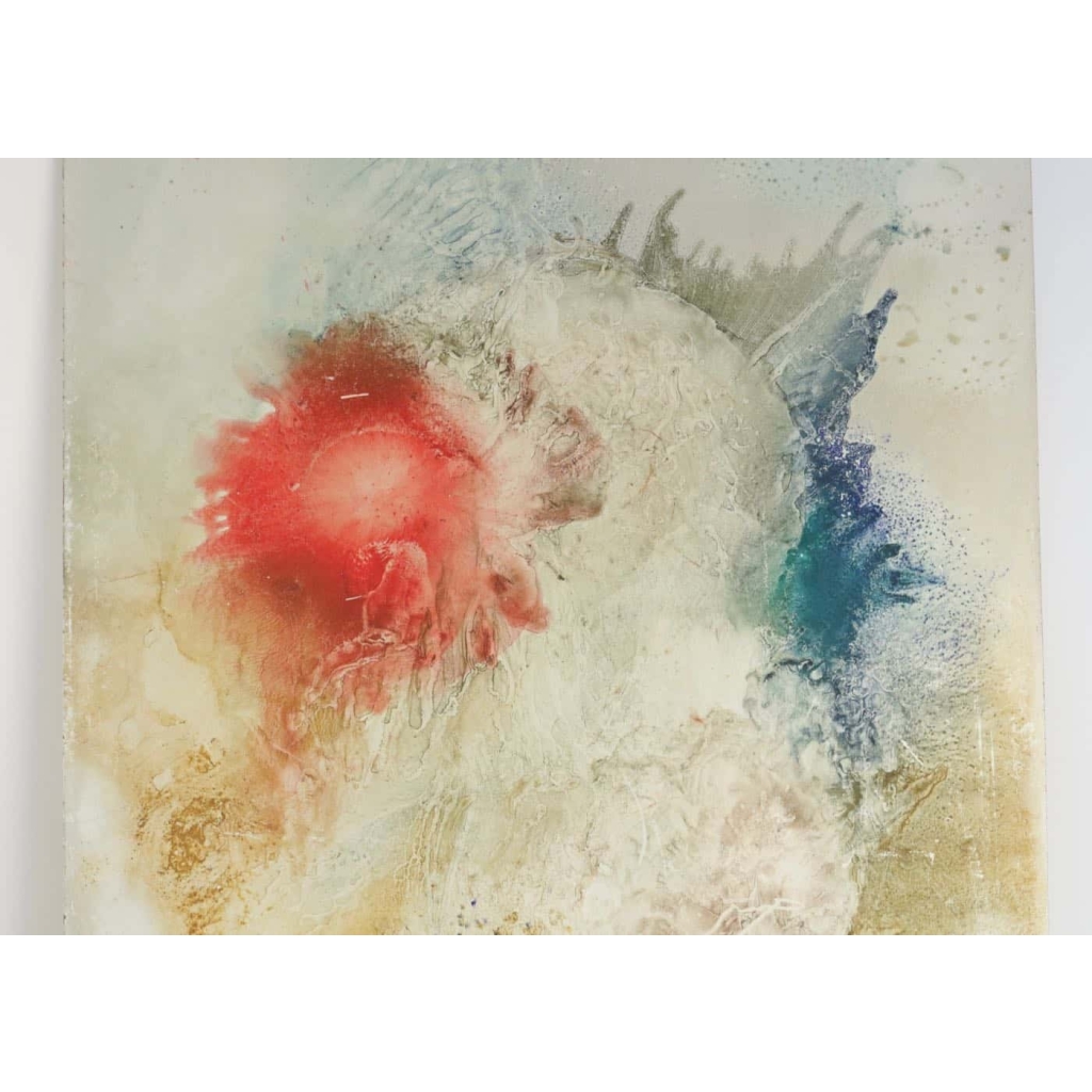 Art, peinture, abstrait Art, signée, sur isorel, XXème siècle