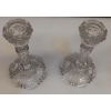 1950' Baccarat Paire de Bougeoirs pour Chandeliers