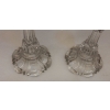 1950' Baccarat Paire de Bougeoirs pour Chandeliers
