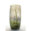 Daum Nancy vase Paysace lacustre « Printemps » | Biron Daum Nancy vase Paysace lacustre "Printemps"