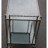 1970′ Bar Roulant en Laiton Argenté ou Nickelé ou Fonte d’Art Modèle Bambou Style Maison Bagués | Biron 1970' Bar Roulant en Laiton Argenté ou Nickelé ou Fonte d'Art Modèle Bambou Style Maison Bagués