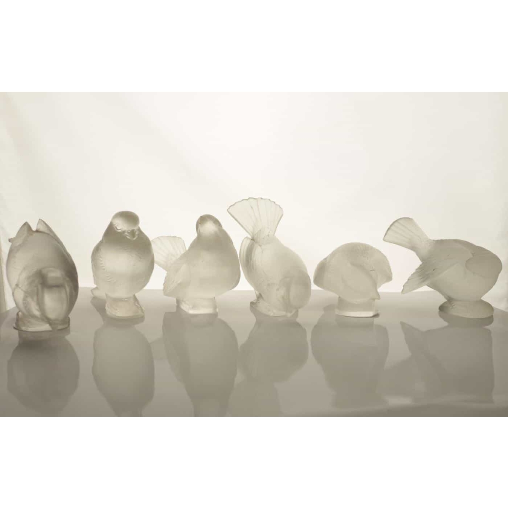 René Lalique Série de Six Moineaux | Biron |||