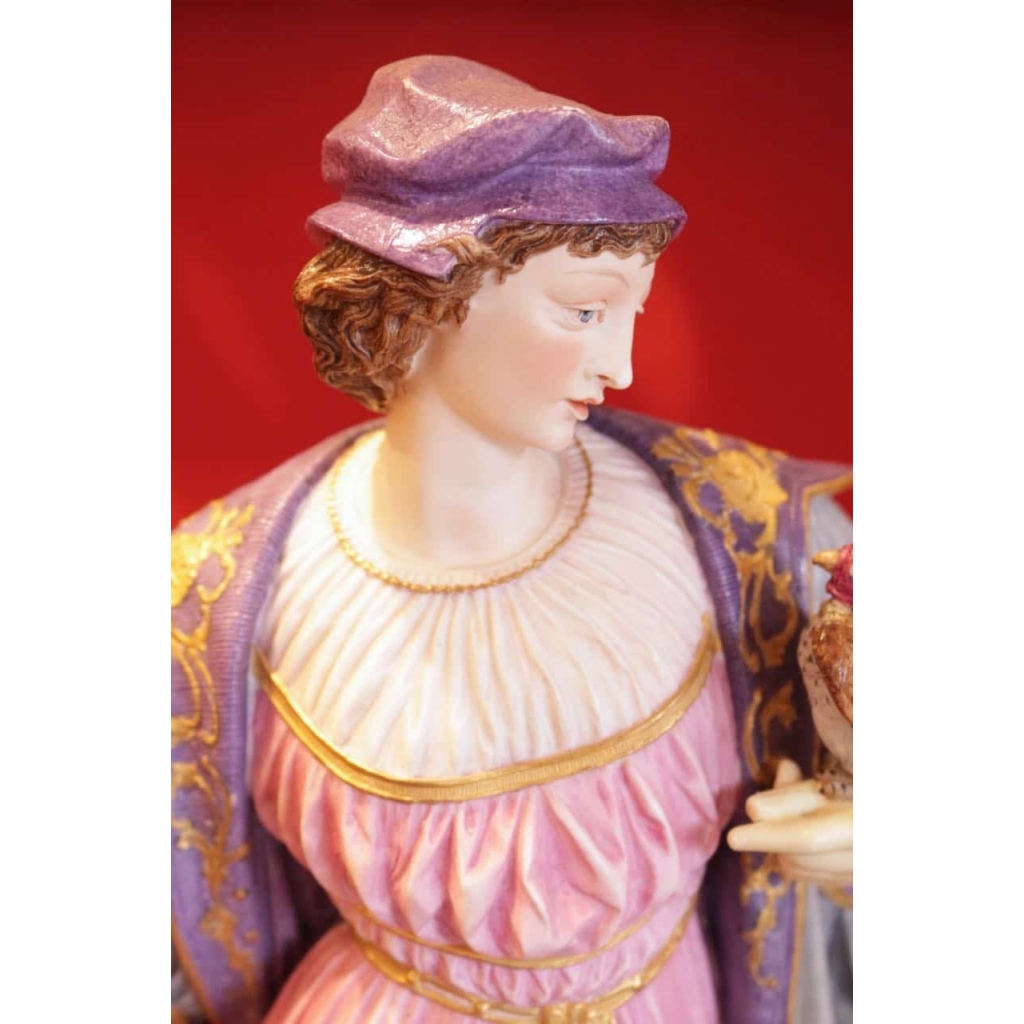 Fauconnier et sa Dame – Manufacture Havilland vers 1850 | Biron Fauconnier et sa Dame - Manufacture Havilland vers 1850
