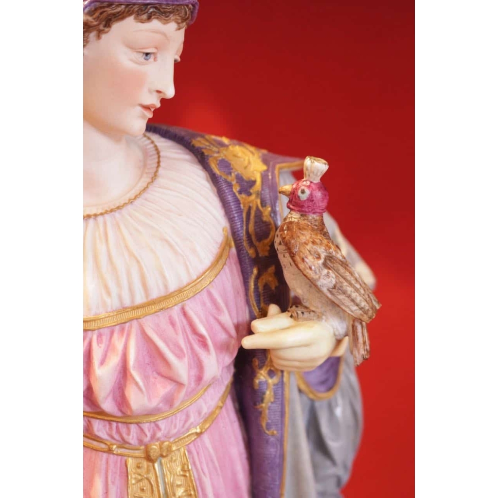 Fauconnier et sa Dame – Manufacture Havilland vers 1850 | Biron Fauconnier et sa Dame - Manufacture Havilland vers 1850