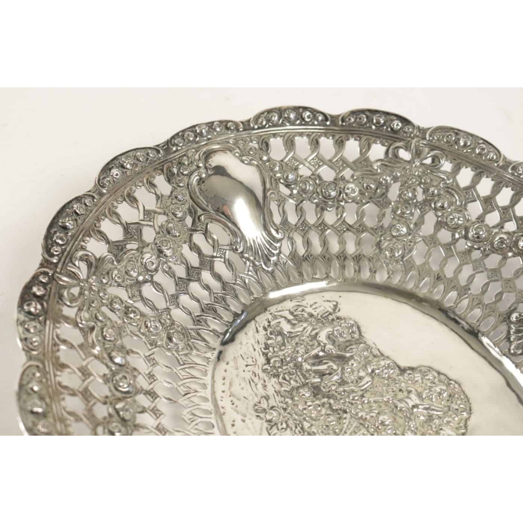 Corbeille en argent massif ajouré 19 ème siècle | Biron Corbeille en argent massif ajouré 19 ème siècle