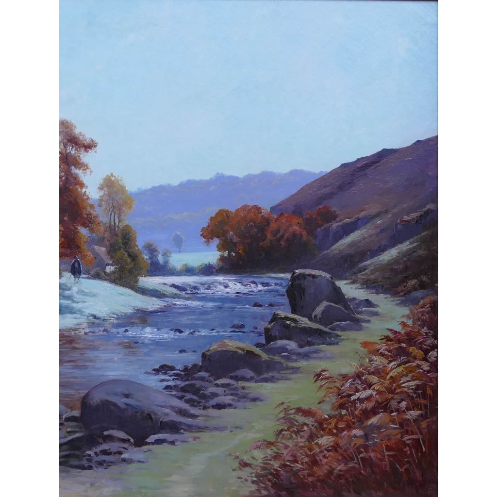 HALLE Charles Tableau paysage 20ème siècle Ecole de Crozant Paysage de La Creuse Huile sur toile signée | Biron HALLE Charles Tableau paysage 20ème siècle Ecole de Crozant Paysage de La Creuse Huile sur toile signée