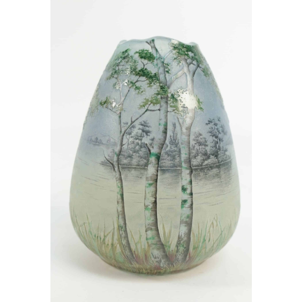 Daum Vase Paysage Lacustre | Biron |||||