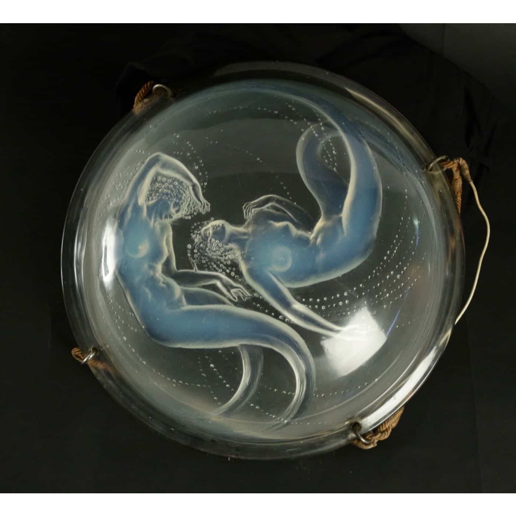 Rene Lalique Opalescent suspension » Deux Sirenes » | Biron |||