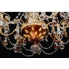 Lustre, Maison Baguès, 1940, 12 lumières, pampilles de cristal, grande décoration | Biron Lustre, Maison Baguès, 1940, 12 lumières, pampilles de cristal, grande décoration