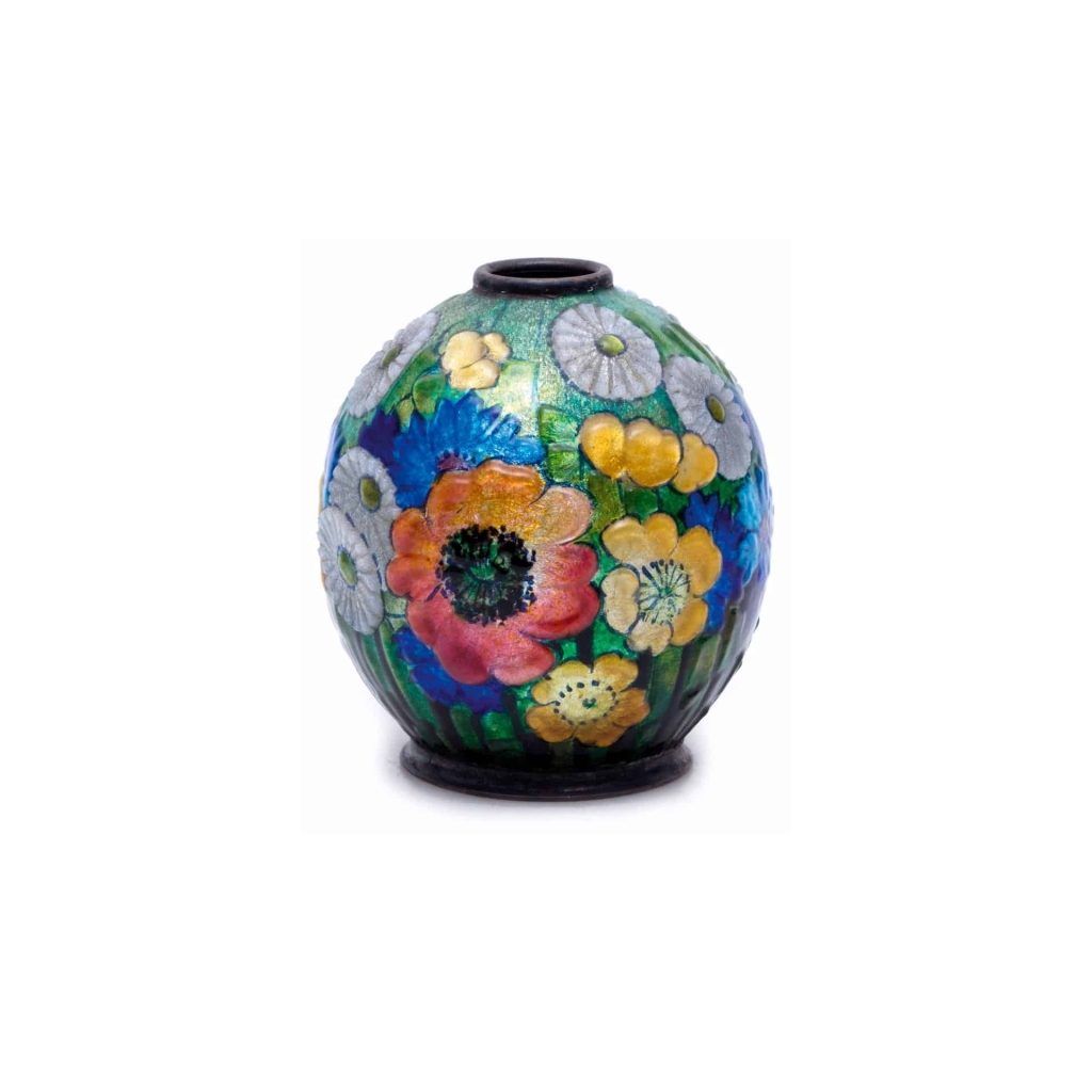 Camille FAURE (1874-1956) – Limoges Vase emaillé | Biron |