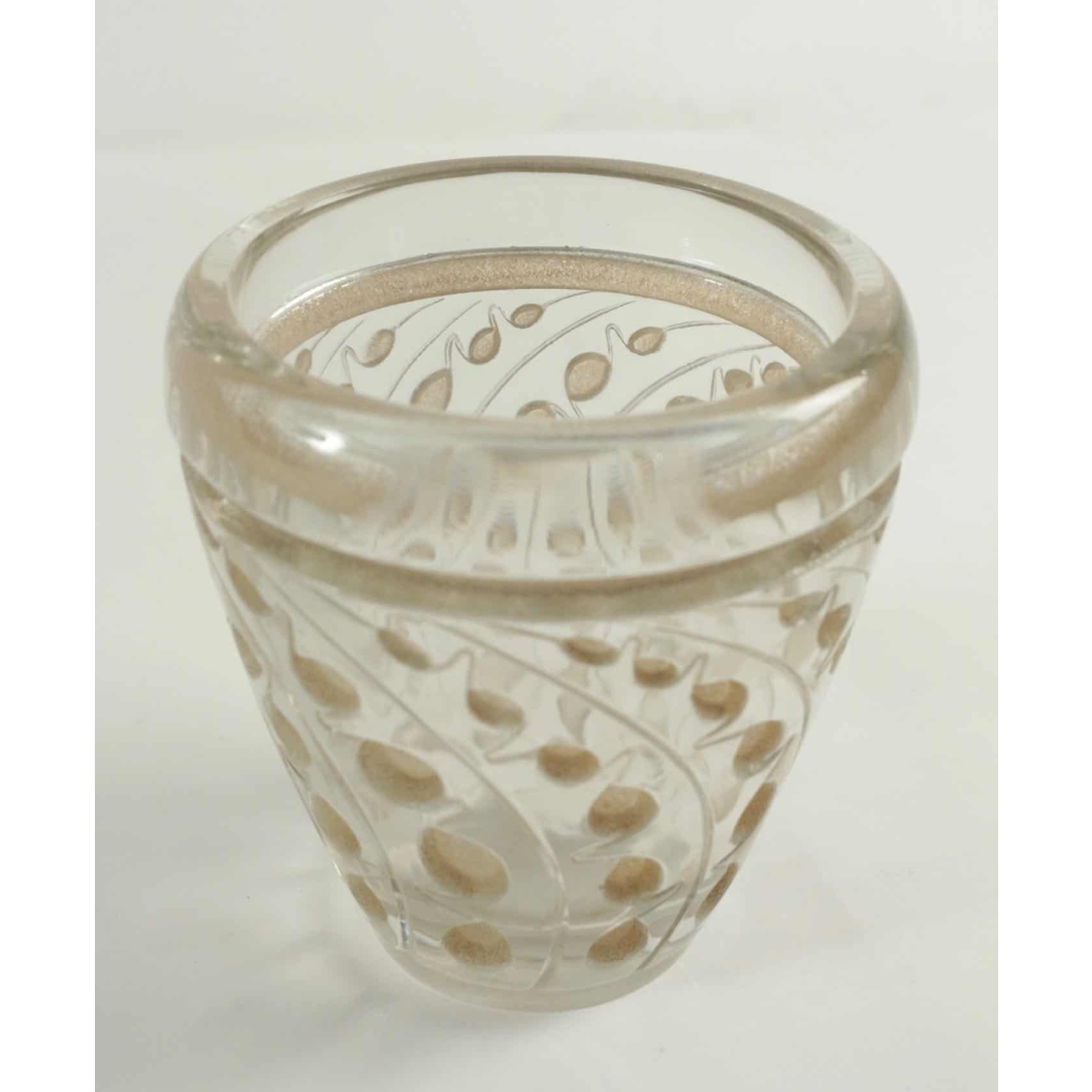 René Lalique Vase « LEMNA « | Biron René Lalique Vase "LEMNA "