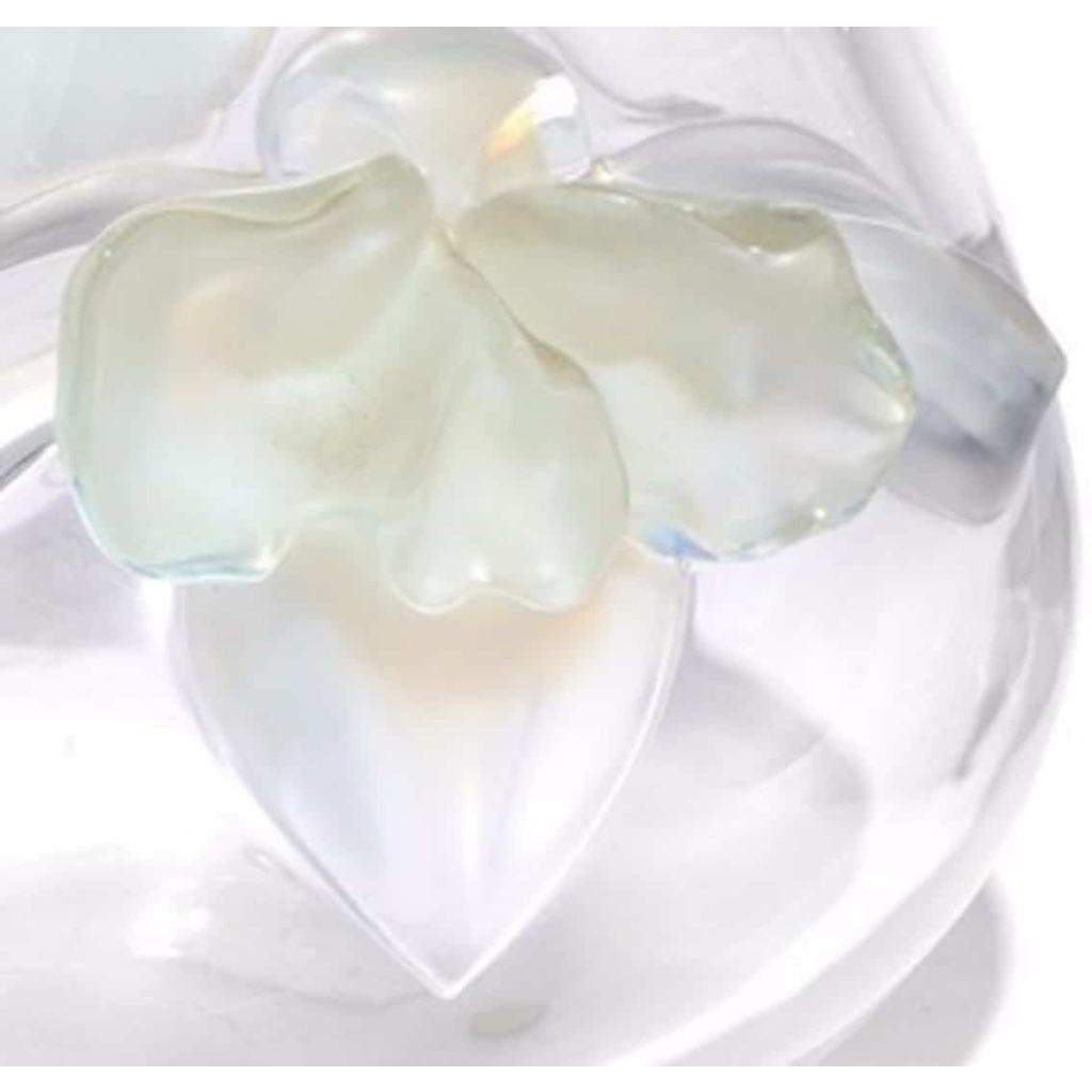 Lalique France Vase « orchidée » opalescent | Biron Lalique France Vase "orchidée" opalescent