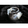 Lalique France Vase « orchidée » opalescent | Biron Lalique France Vase "orchidée" opalescent