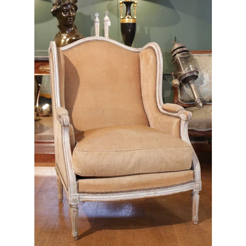 Paire de bergères de style Louis XVI. Circa 1880 | Biron Paire de bergères de style Louis XVI. Circa 1880