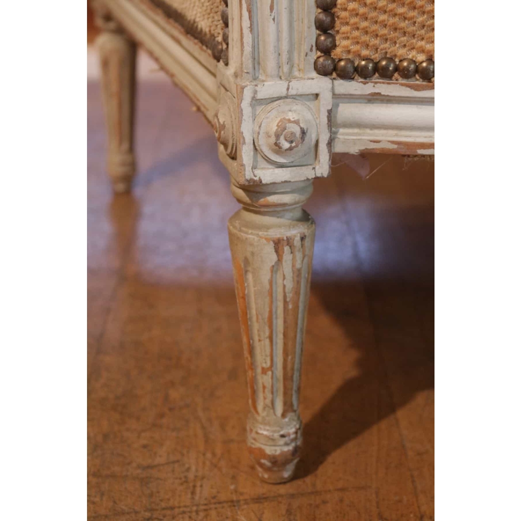 Paire de bergères de style Louis XVI. Circa 1880 | Biron Paire de bergères de style Louis XVI. Circa 1880