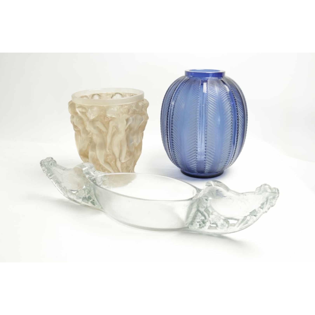 rené lalique Jardinière « mésanges » | Biron rené lalique Jardinière "mésanges"