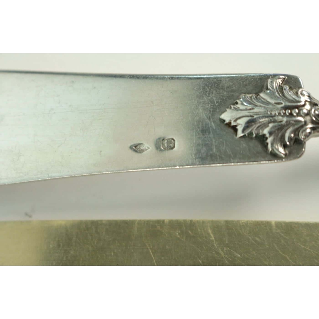 OLIER CARON : Ménagère en Argent Massif style Louis 16 | Biron OLIER CARON : Ménagère en Argent Massif style Louis 16