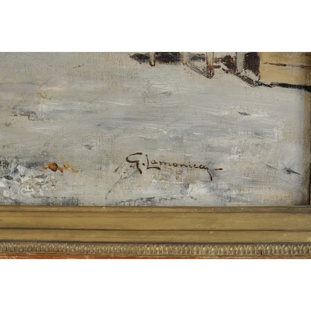 Le marché. Guiseppe Lamonica. 1862-1919.