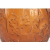 Rene Lalique Amber Vase « Perruches » | Biron Rene Lalique Amber Vase "Perruches"