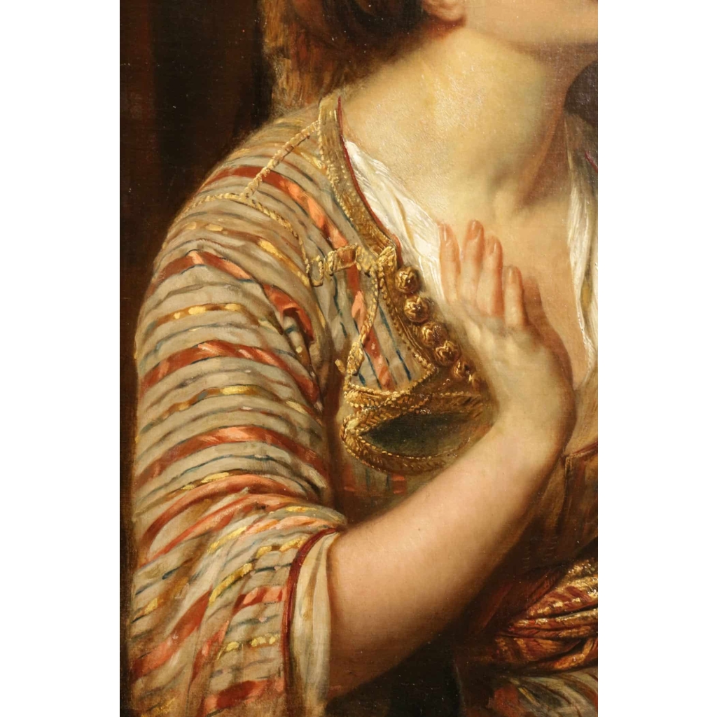 François-Gabriel Lépaulle.( 1804-1886). Femme en prière