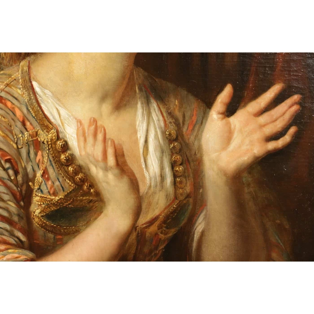 François-Gabriel Lépaulle.( 1804-1886). Femme en prière