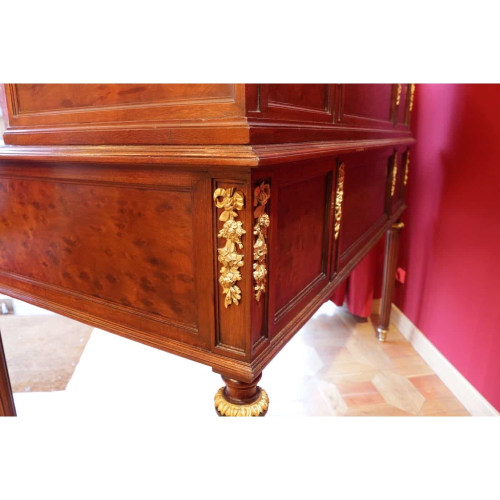 Bureau à gradin et cylindre double face 19e siècle | Biron Bureau à gradin et cylindre double face 19e siècle