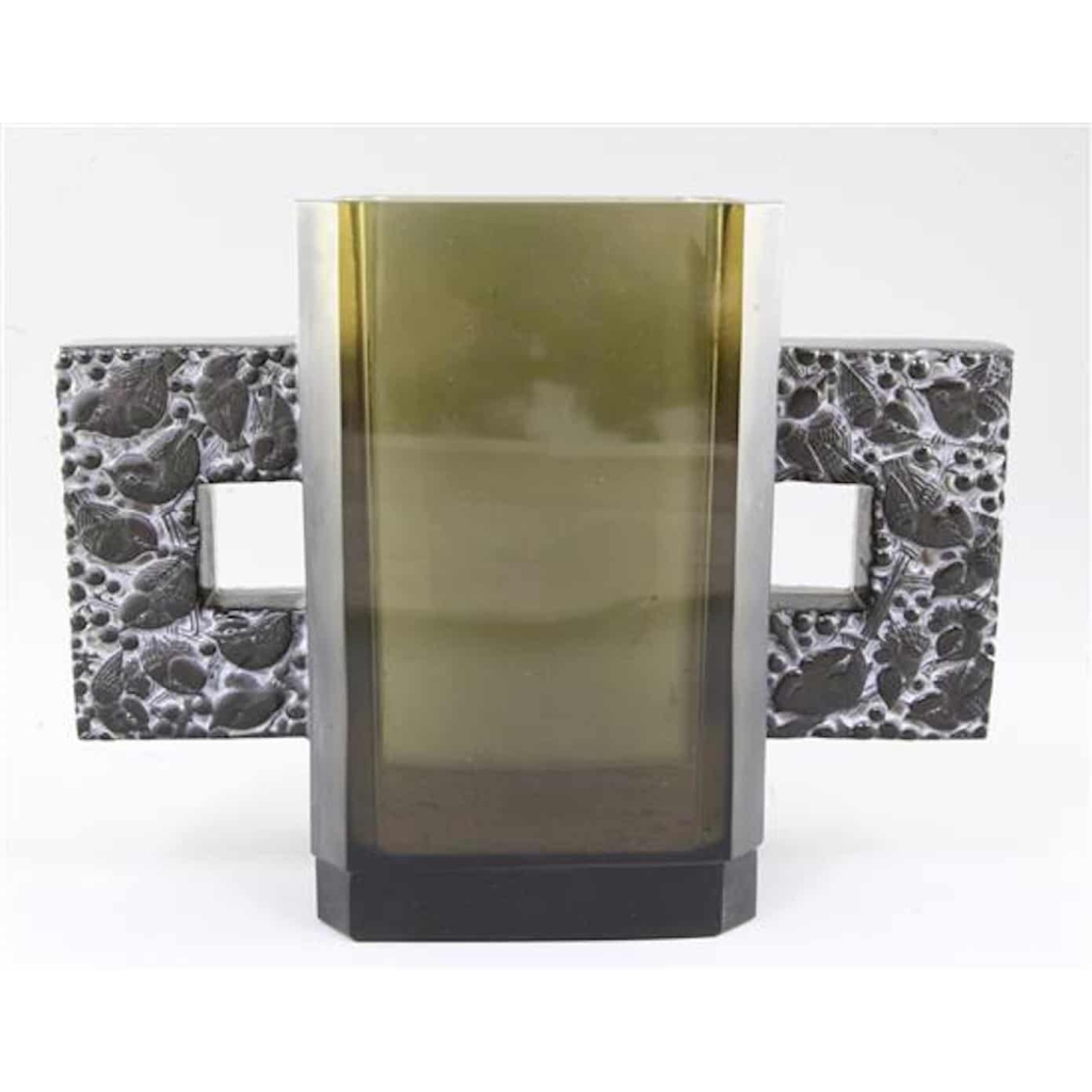 Rene Lalique ‘Margaret’ Topaze Vase | Biron ||||