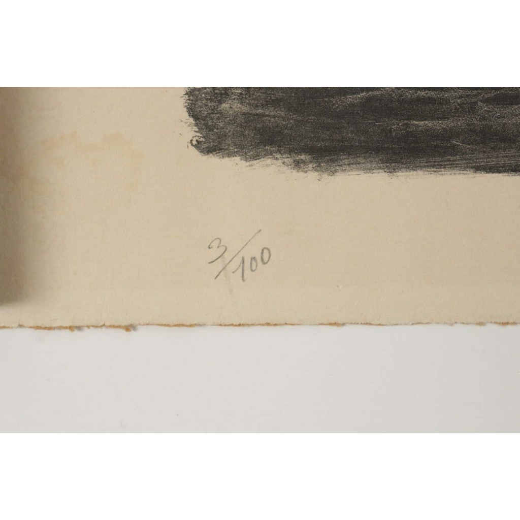 Lithographie Originale de CLAYETTE, 3/100 | Biron Lithographie Originale de CLAYETTE, 3/100