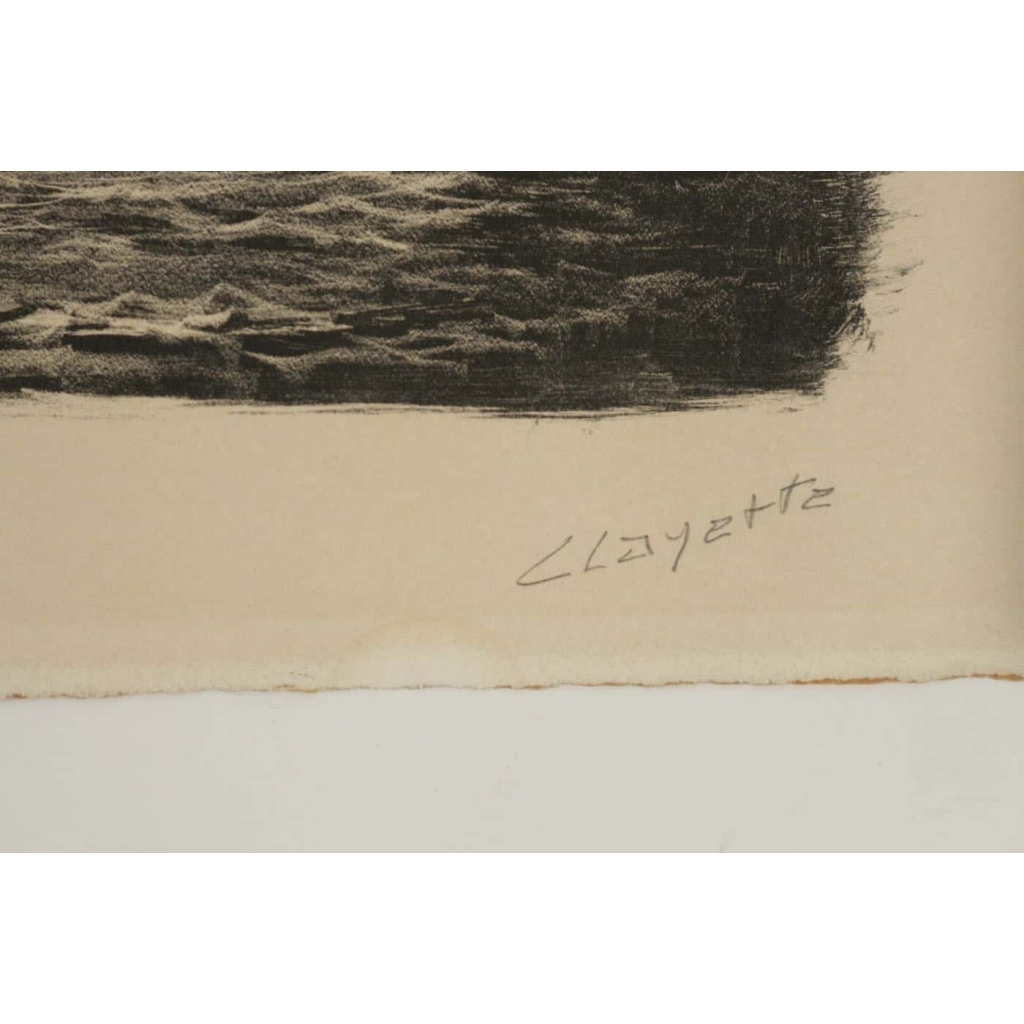 Lithographie Originale de CLAYETTE, 3/100 | Biron Lithographie Originale de CLAYETTE, 3/100