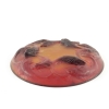 René Lalique Coupe « Martigues » Rouge Orangée | Biron René Lalique Coupe "Martigues" Rouge Orangée