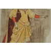 Dessin et Aquarelle, Personnage du Théâtre Russe, Art Russe | Biron Dessin et Aquarelle, Personnage du Théâtre Russe, Art Russe