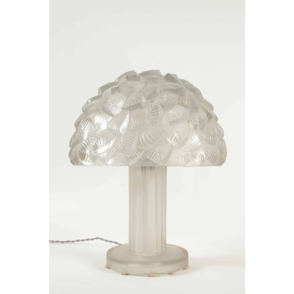 R. LALIQUE Lampe « Feuille de mûrier » | Biron |||