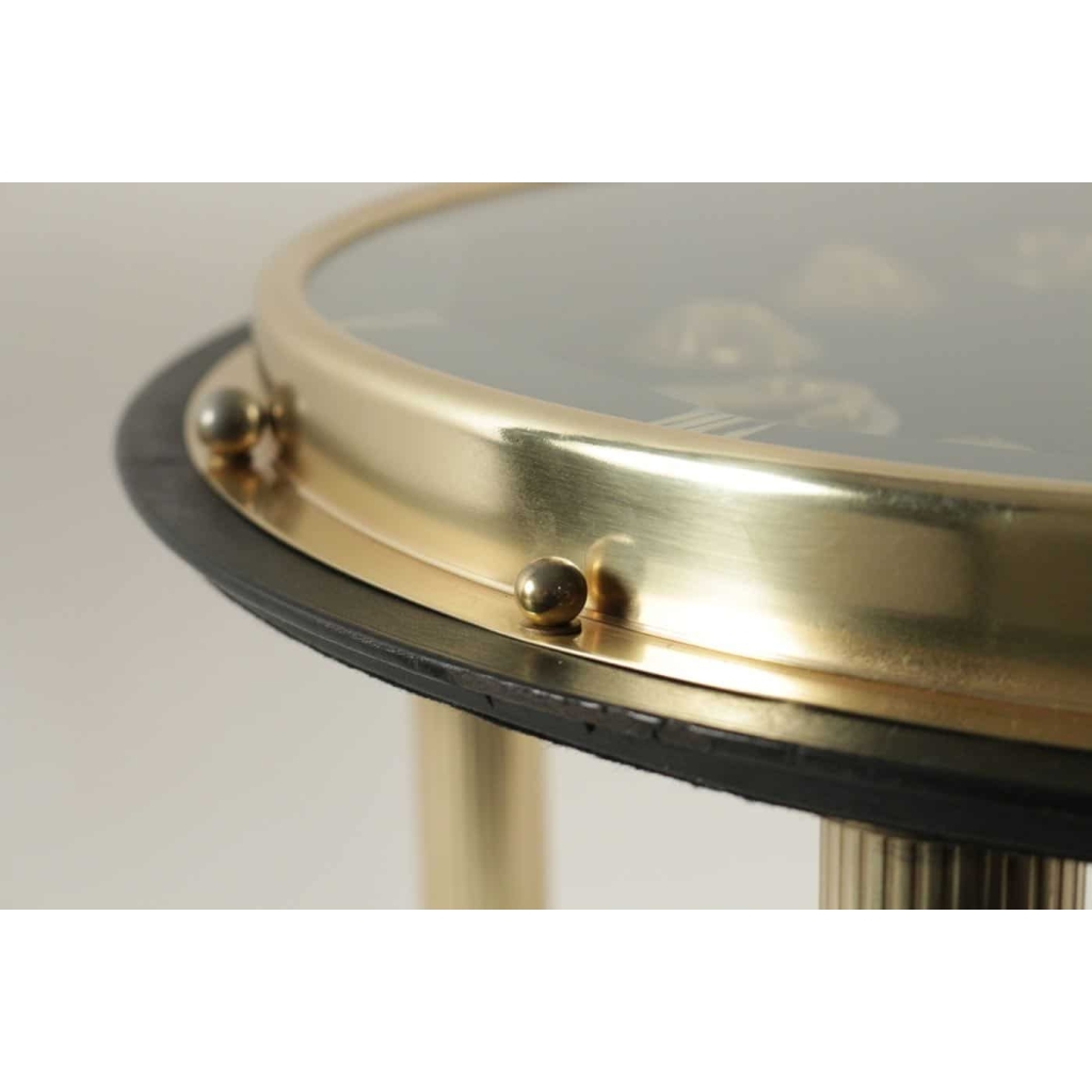 Guéridon Horloge de Jacques Adnet modèle "Cote d'Azur" 1950