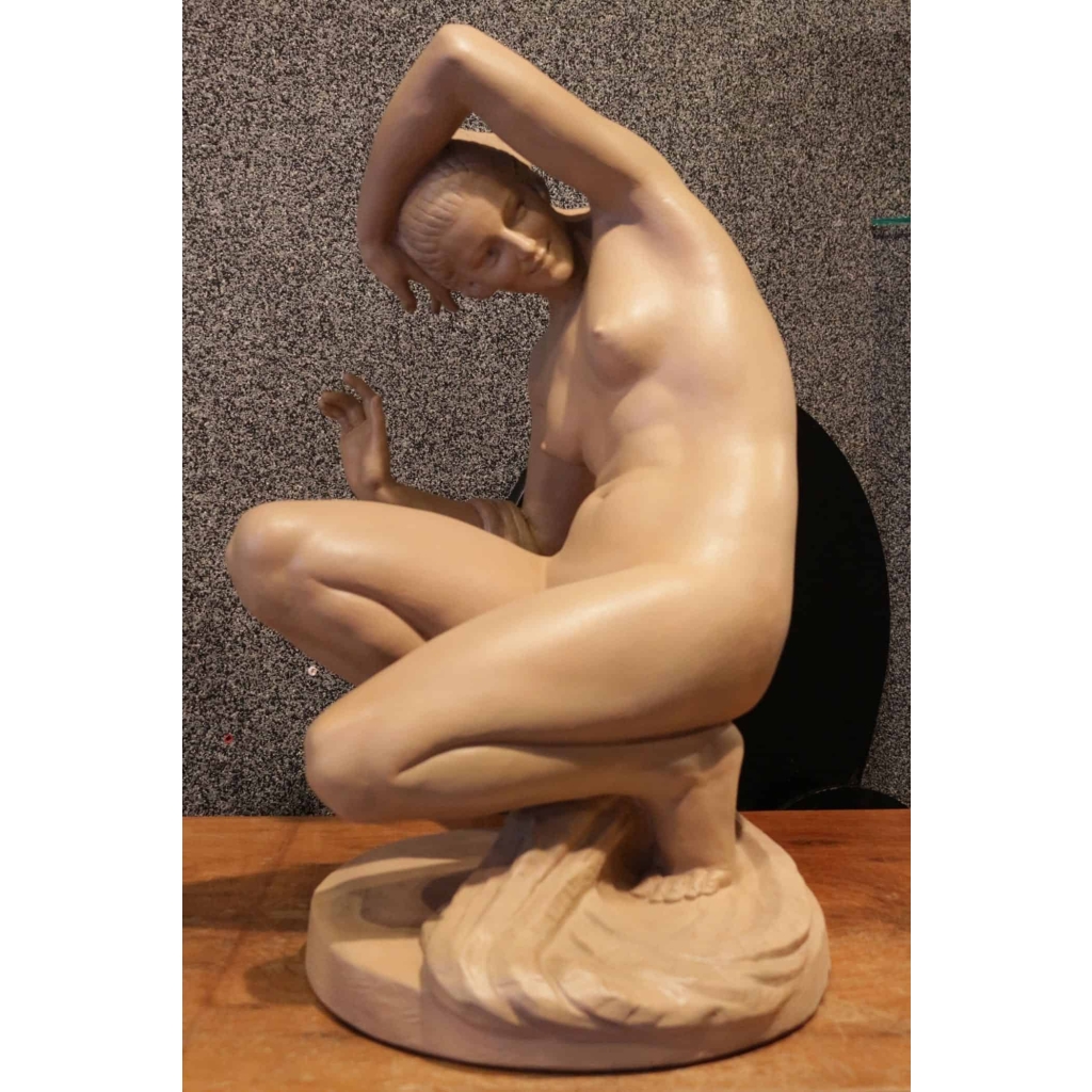 sculpture baigneuse de M.Bourraine | Biron ||||