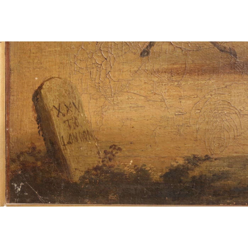 Paire de tableaux anglais vers 1830. Coaching Pictures.