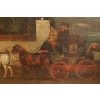 Paire de tableaux anglais vers 1830. Coaching Pictures.
