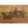 Paire de tableaux anglais vers 1830. Coaching Pictures.