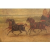 Paire de tableaux anglais vers 1830. Coaching Pictures.