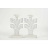 René Lalique Paire de Bougeoirs "Tokyo"