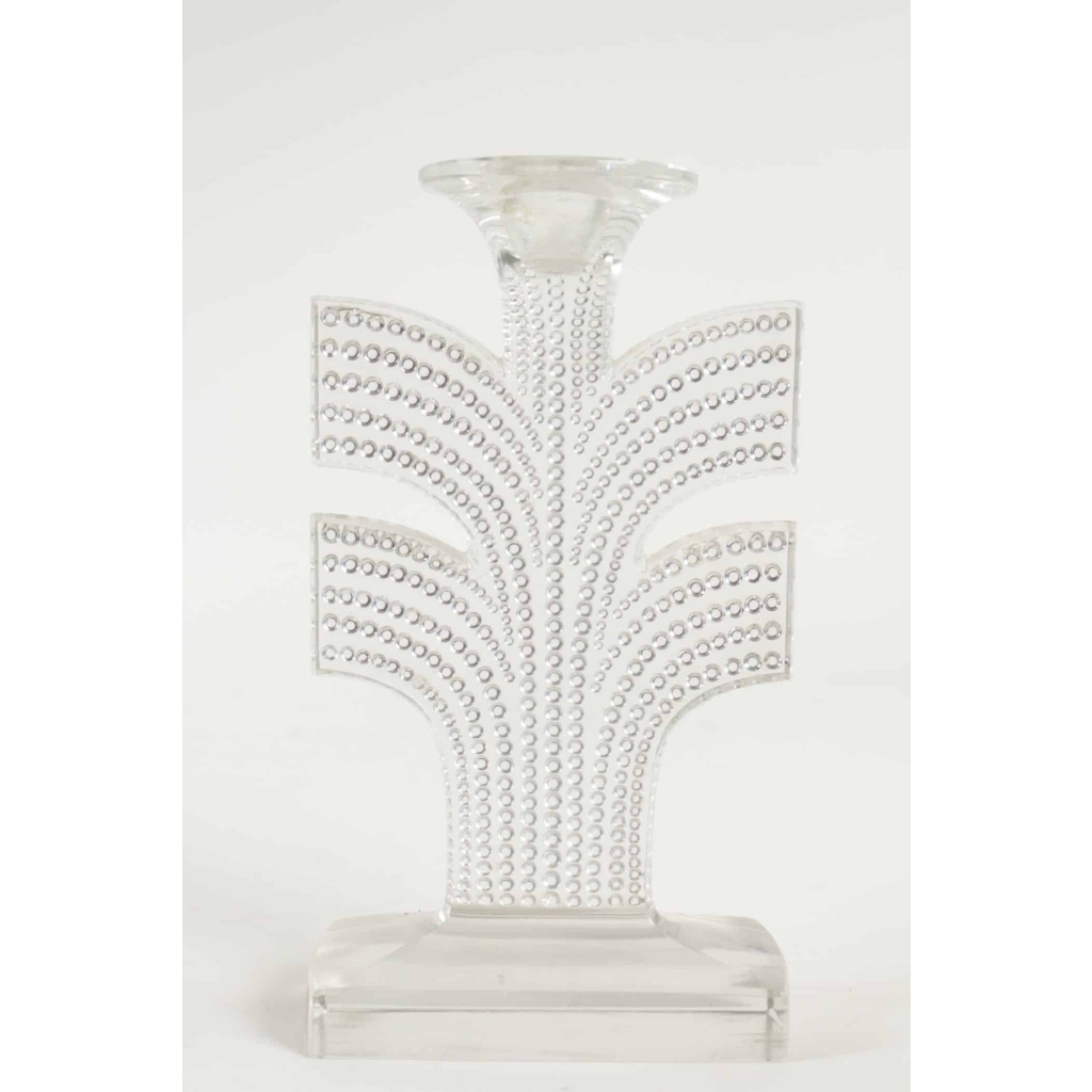 René Lalique Paire de Bougeoirs "Tokyo"