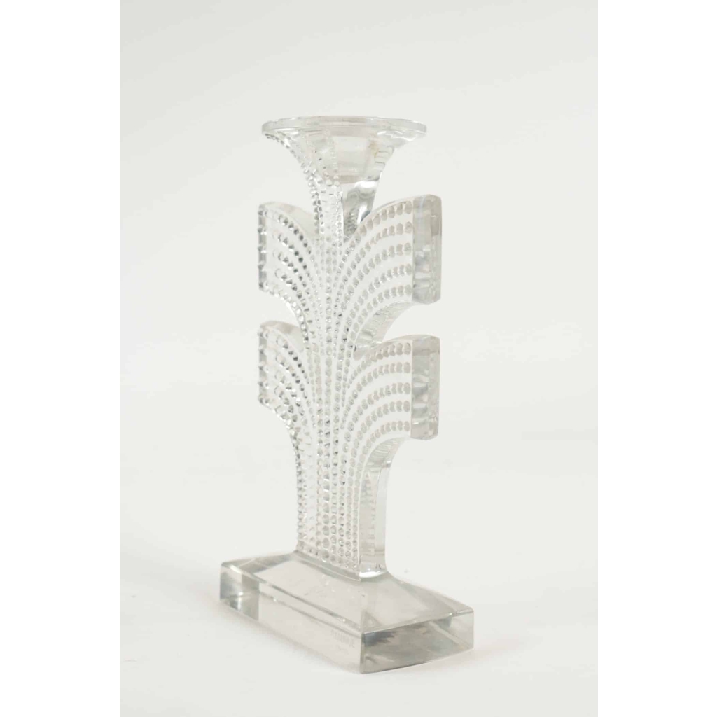 René Lalique Paire de Bougeoirs "Tokyo"