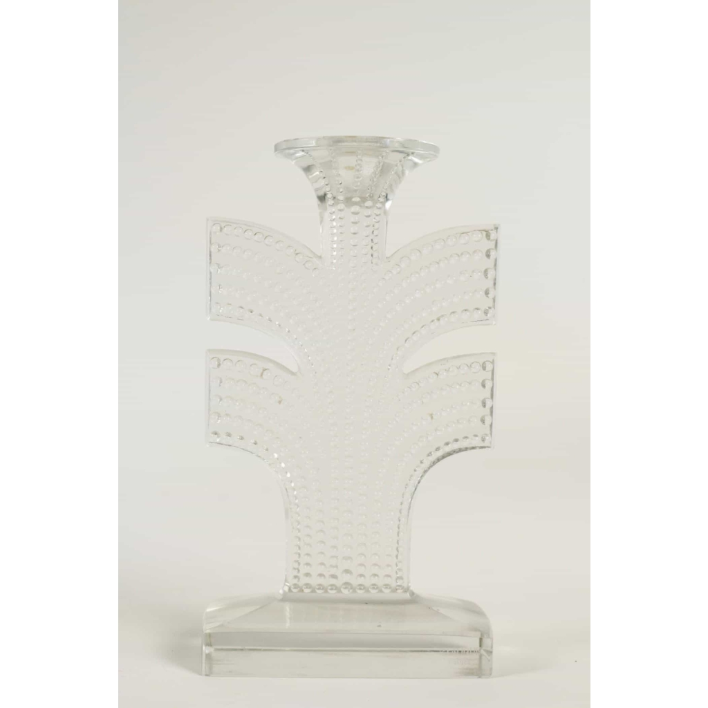 René Lalique Paire de Bougeoirs "Tokyo"