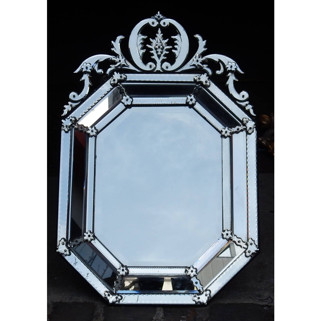 1880/1900 Miroir St L XIV a Pareclose Tain Argentique 114 X 72 | Biron ||||||||
